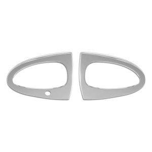 smart fortwo 451 Door Handle Cover - Edges - Omac - S.Steel - Gloss Silver - '07-'15